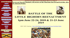 Desktop Screenshot of littlebighornreenactment.com